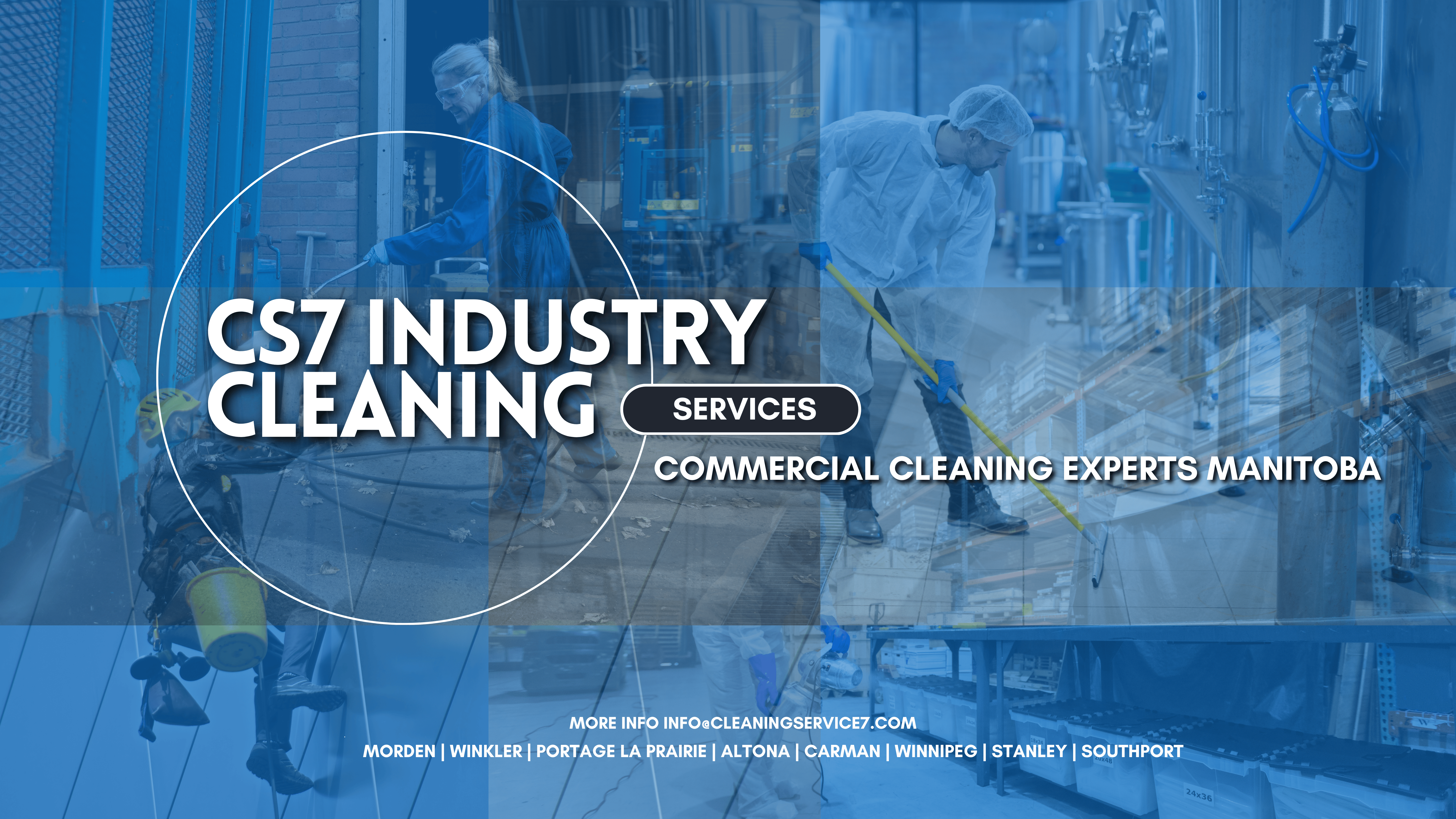 A cleaning expert in Manitoba providing professional cleaning services for a commercial office setting.