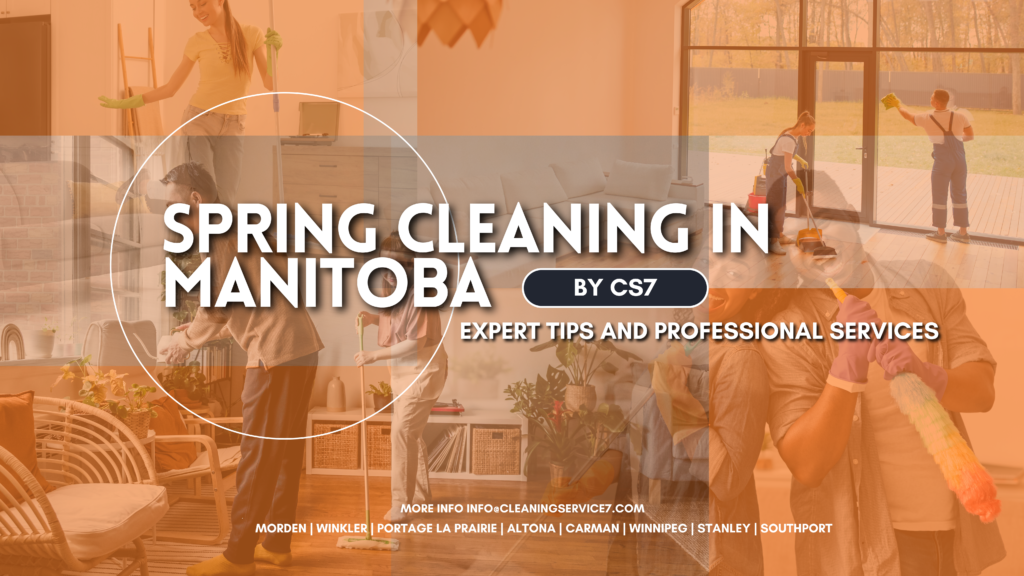 Professional cleaning team performing spring cleaning in Manitoba.