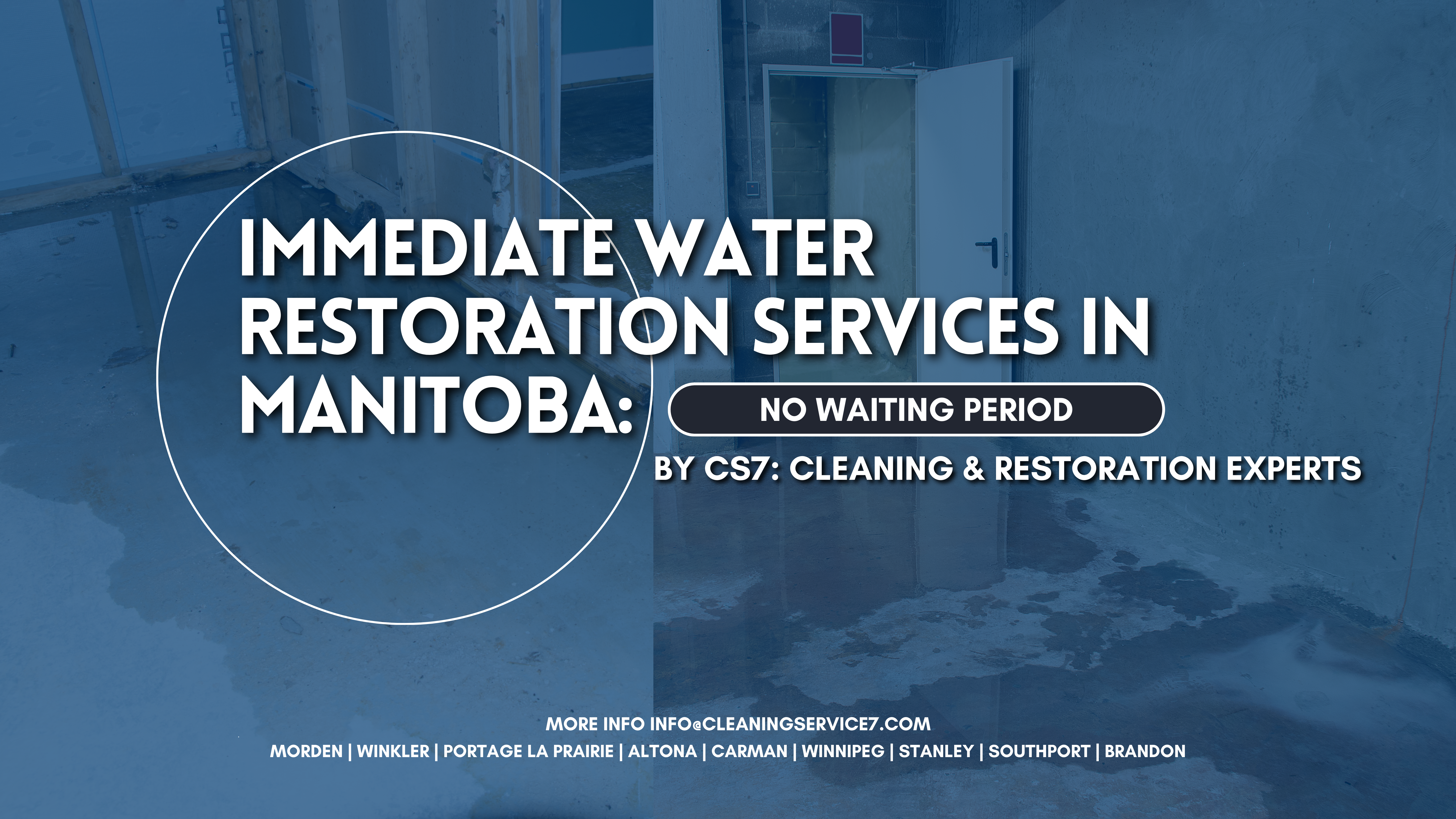 Water restoration services in Manitoba