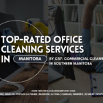 Top-Rated Office Cleaning Services in Manitoba 3 A clean and organized office space showcasing professional cleaning services in Manitoba.