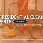 CS7 Residential Cleaning Experts - Serving All of Southern Manitoba 4 Professional cleaner polishing hardwood floor in a Southern Manitoba home.
