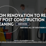 From Renovation to Ready: CS7 Post Construction Cleaning Services in Southern Manitoba 4 From renovation to ready, CS7 post construction cleaning services serving all of Southern Manitoba with modern office cleaning banner text in white, purple and red.
