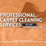 Professional Carpet Cleaning Services in Southern Manitoba 2 “Professional Carpet Cleaning Services” banner on a carpet texture background with CS7 by CS7 Southern Manitoba branding in white text.