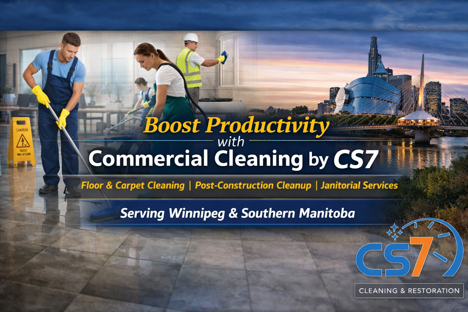 Boost Productivity with Commercial Cleaning by CS7 1 commercial cleaning